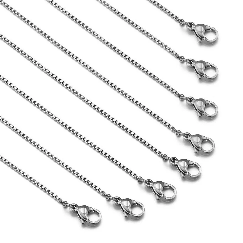 DIY chain in stock color preservation 18k gold box chain necklace bracelet material semi-finished chain manufacturer wholesale 2