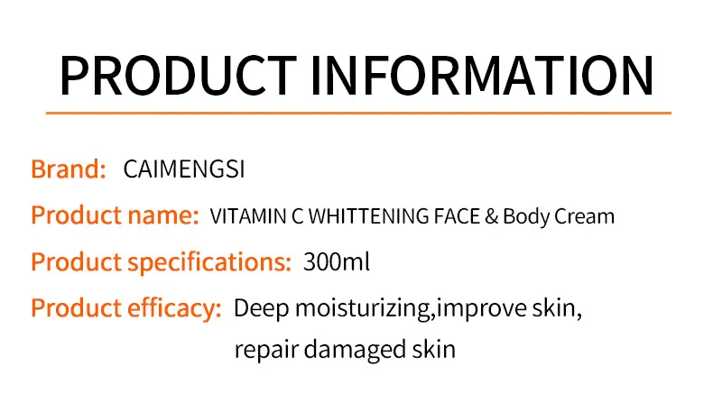Exclusivo de comercio exterior transfronterizo para todo inglés VC crema facial hidratante, hidratante, que reduce los poros, tensa y b 7