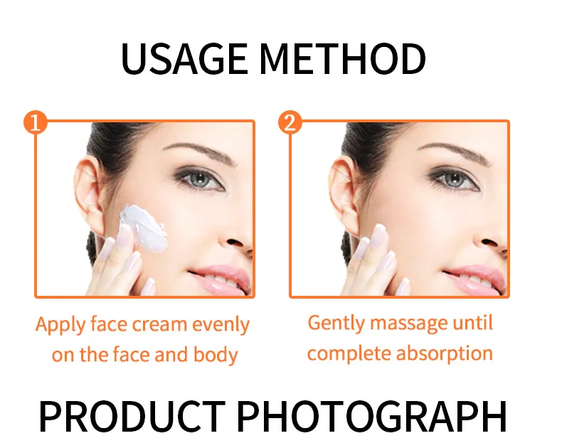 Exclusivo de comercio exterior transfronterizo para todo inglés VC crema facial hidratante, hidratante, que reduce los poros, tensa y b 8