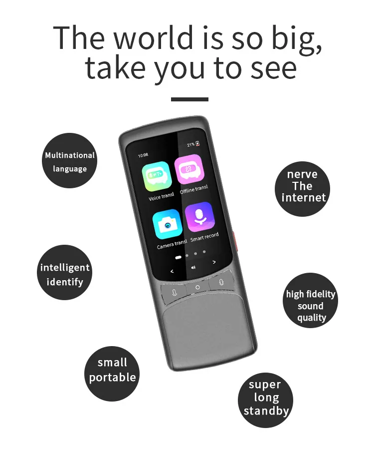 4G Intelligent Voice Translator Viet Nam Translator Cantonese Lao Voice Broadcast Multilingual Offline Translation Pen 9