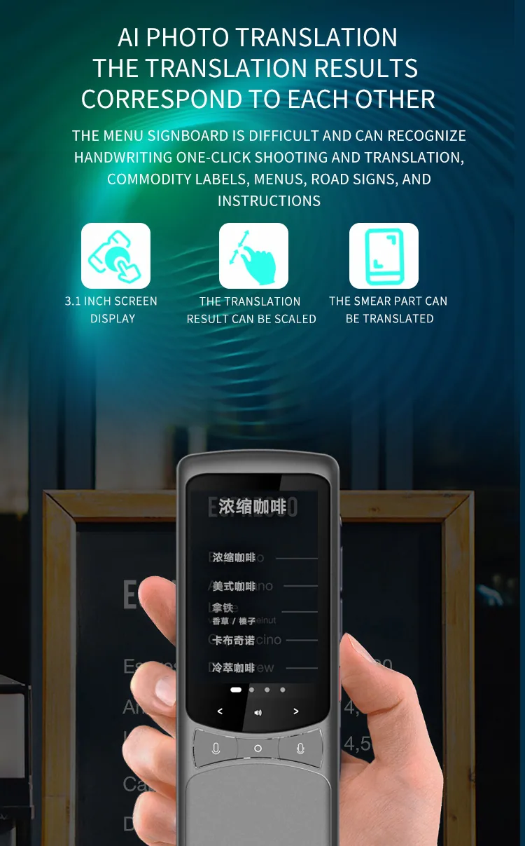 4G Intelligent Voice Translator Viet Nam Translator Cantonese Lao Voice Broadcast Multilingual Offline Translation Pen 14