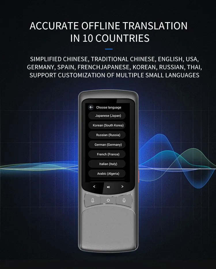 4G Intelligent Voice Translator Viet Nam Translator Cantonese Lao Voice Broadcast Multilingual Offline Translation Pen 16