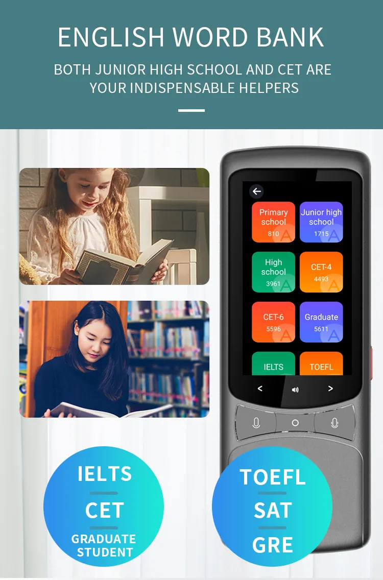 4G Intelligent Voice Translator Viet Nam Translator Cantonese Lao Voice Broadcast Multilingual Offline Translation Pen 19