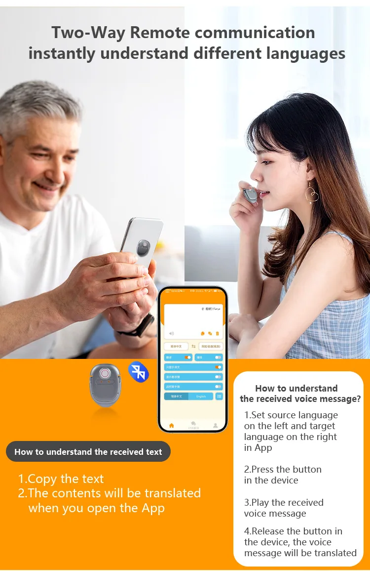 Voice Typing Translator Multi-Chinese Chat Translator Mobile Phone Holder Translator Pen 17
