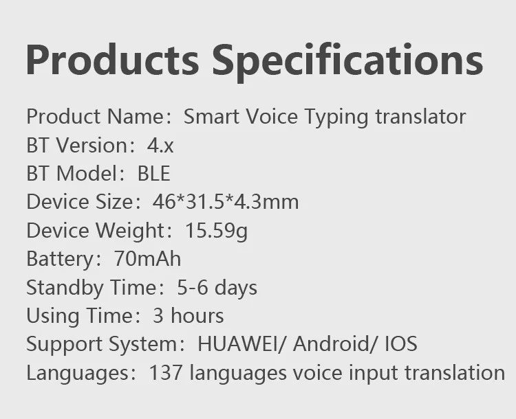 Voice Typing Translator Multi-Chinese Chat Translator Mobile Phone Holder Translator Pen 9