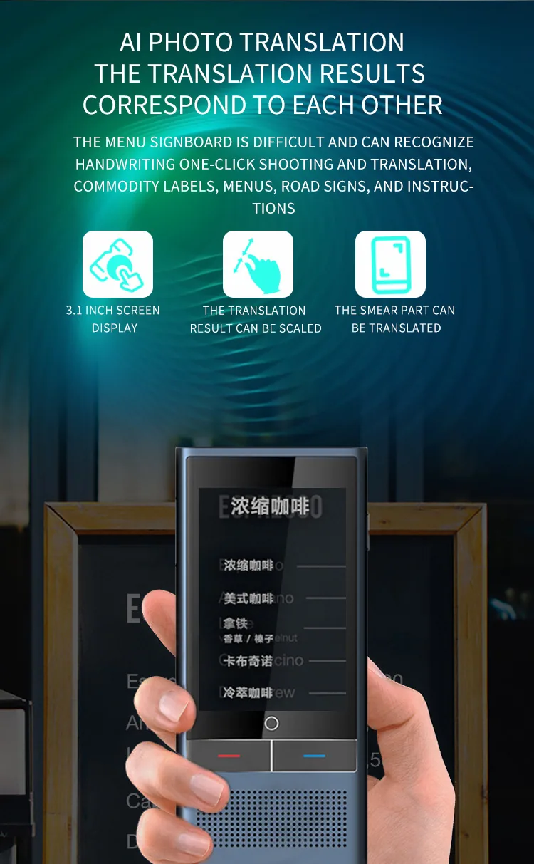 Smart Offline Translator Translator 4G Intelligent Voice Translator Viet Nam Mongolia Simultaneous Translator Factory Price 18