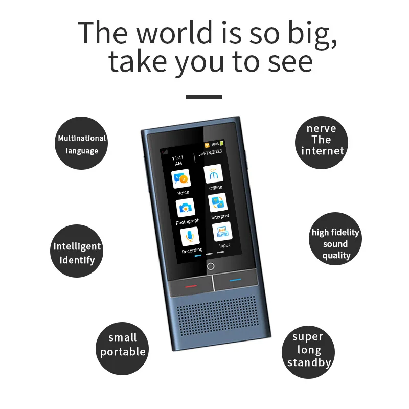 Smart Offline Translator Translator 4G Intelligent Voice Translator Viet Nam Mongolia Simultaneous Translator Factory Price