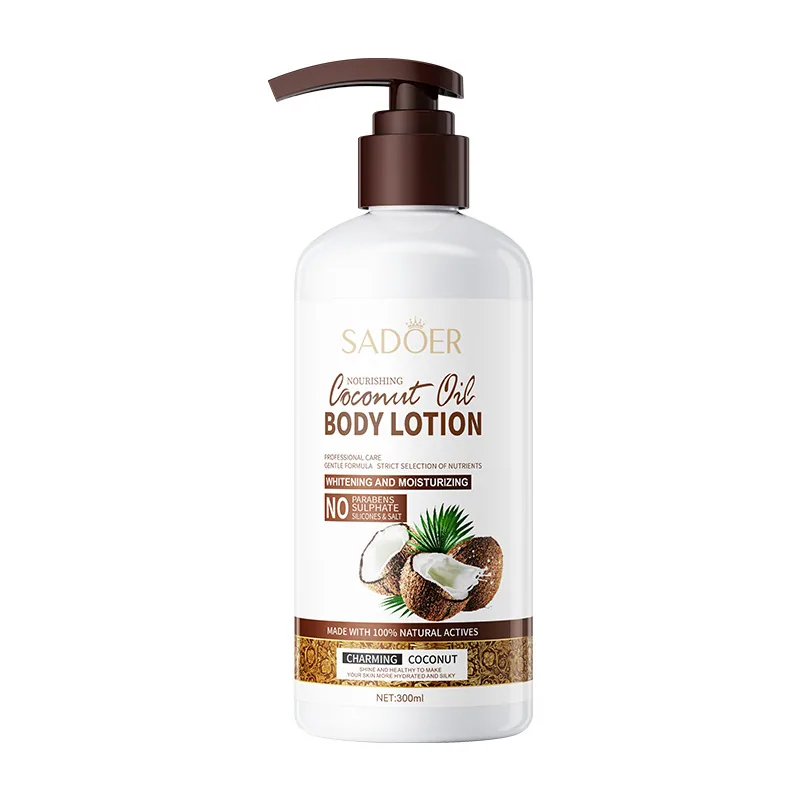 SADOER Coconut Body Lotion packaging display image, original for foreign trade cross-border, moisturizing and nourishing body
