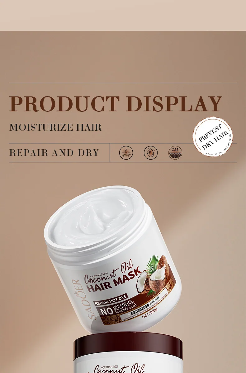 The back of the SADOER coconut body lotion bottle, with ingredient and usage instructions, is a foreign trade source for mois