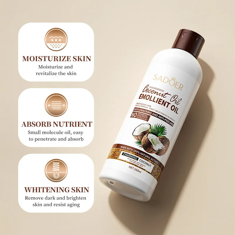 SADOER Coconut Body Lotion packaging front, moisturizing and deodorizing body lotion, Yiwu foreign trade cross-border wholesa