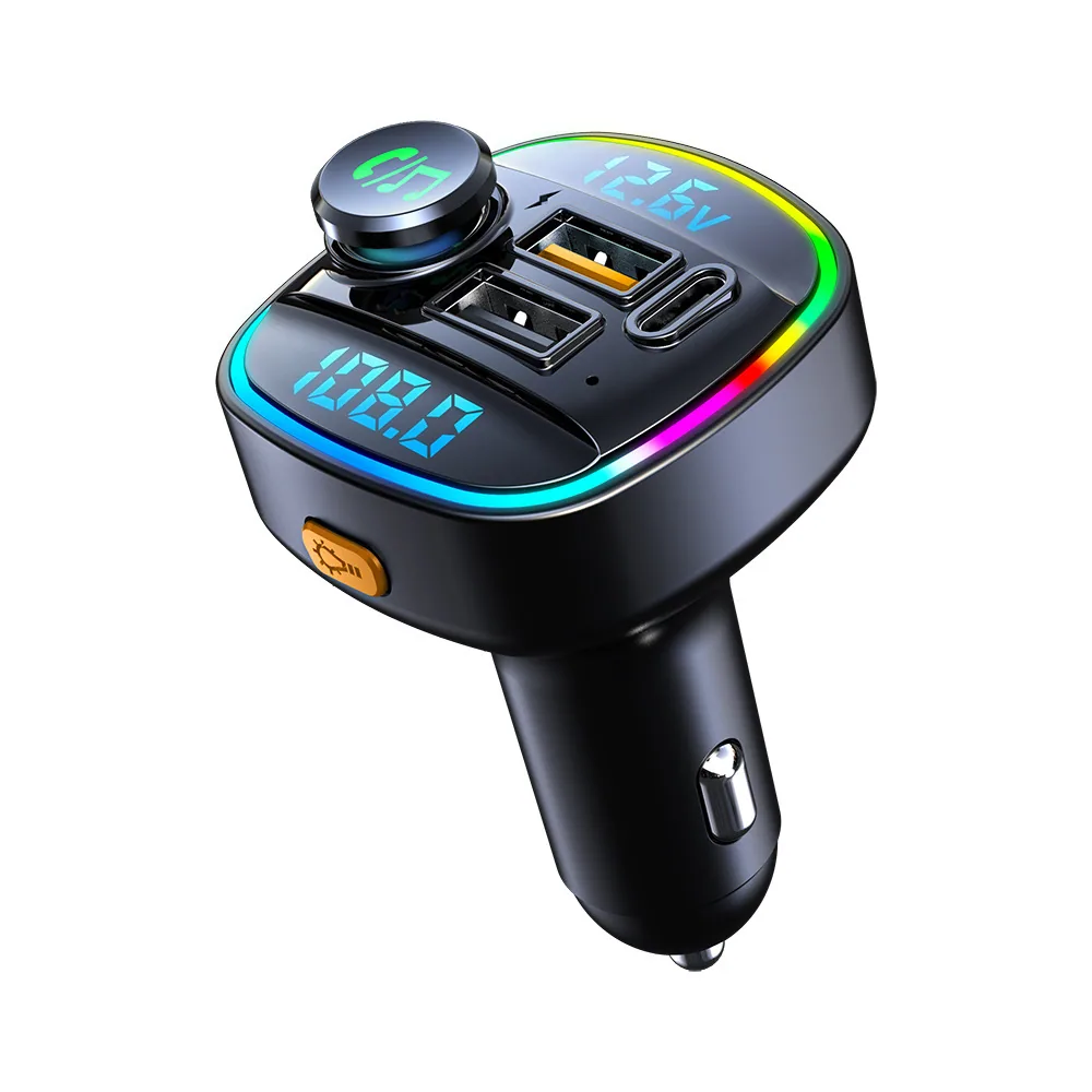 Pemancar FM kereta pengesanan voltan paparan dwi kereta mp3 pemain bluetooth usb pengecas pantas pengecasan pd pengecasan pantas 2