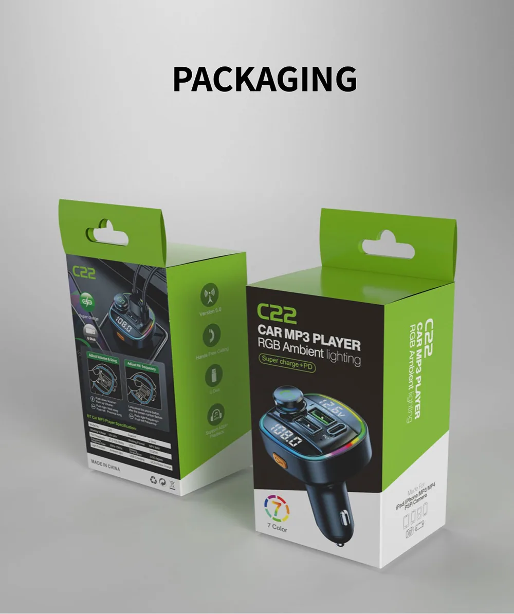 Pemancar FM kereta pengesanan voltan paparan dwi kereta mp3 pemain bluetooth usb pengecas pantas pengecasan pd pengecasan pantas 11