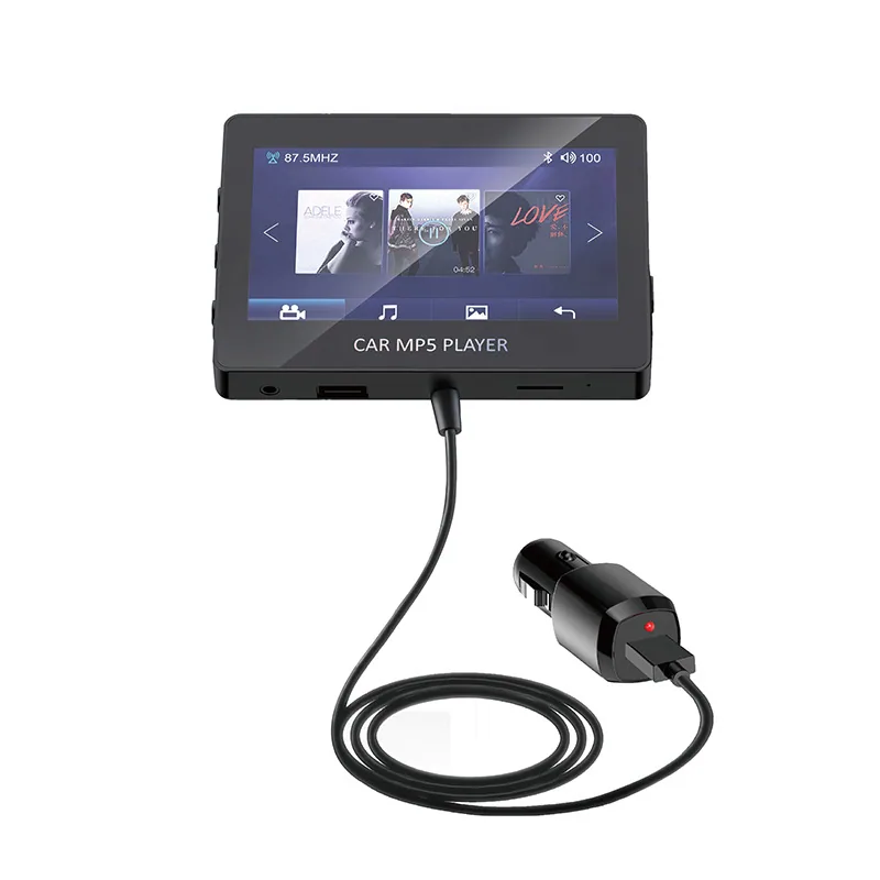 Car Bluetooth MP5 Player, 4.3 inch Large Screen, Car MP5 Dial-up Call, TF Card, USB Playback, Navigation Broadcast 7
