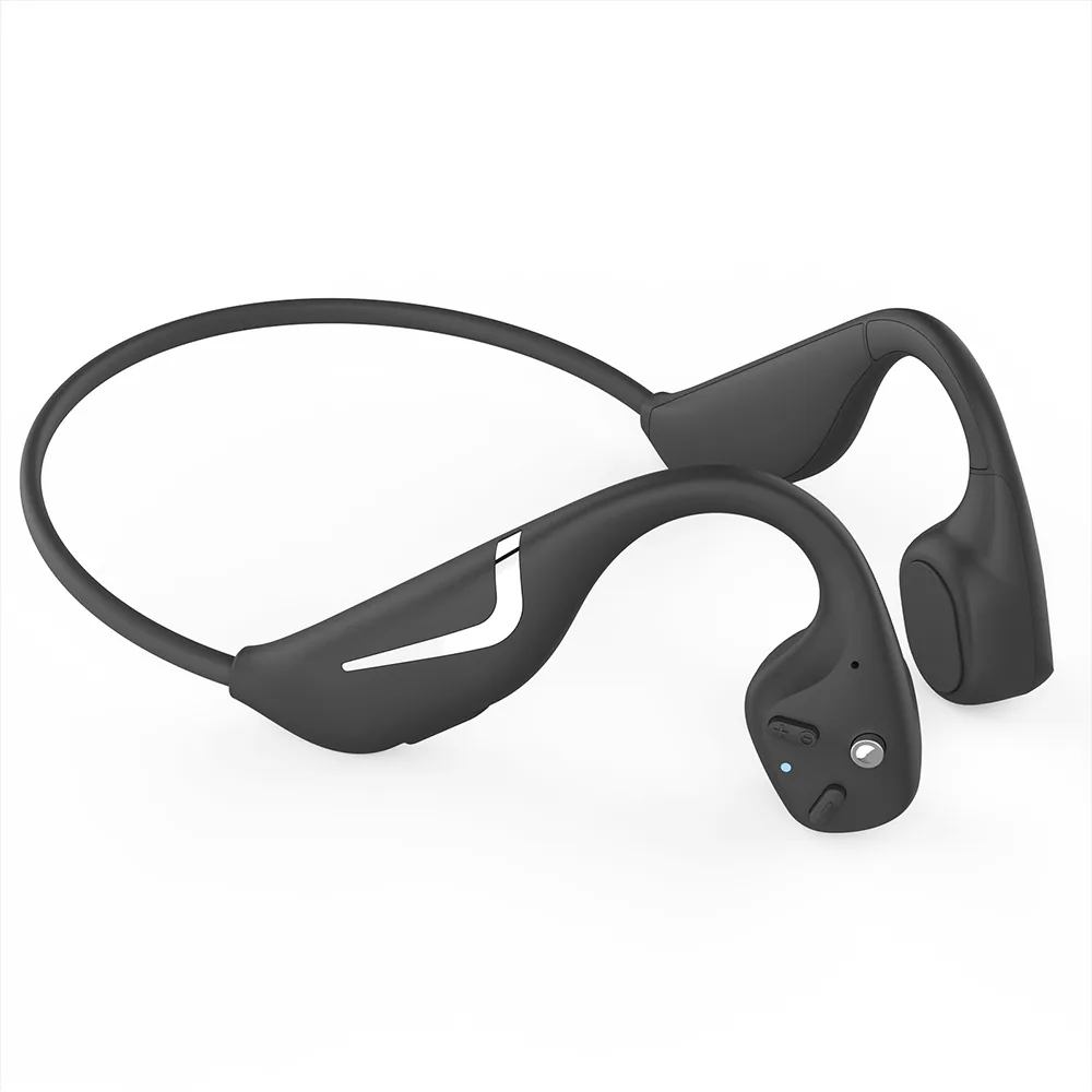 Cross-border bone conduction bluetooth headset true bone conduction wireless sports headset RGB light night running waterproof I