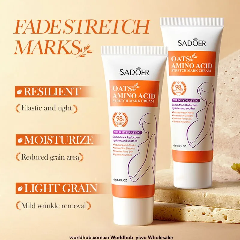 SADOER Oatmeal Stretch Mark Cream Mild Non-Irritating Skin Rejuvenation Body Lotion Cross-border Foreign Trade Wholesale