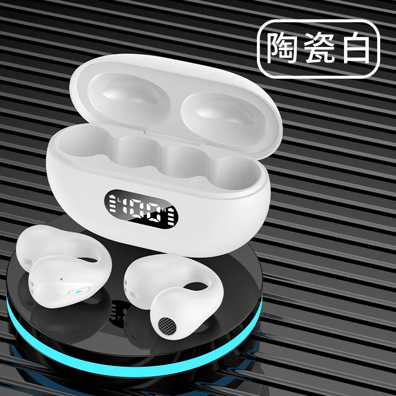 E-commerce popular M30 ear clip Bluetooth headset ultra-long battery life M47 does not enter the ear noise reduction bone conduc 8