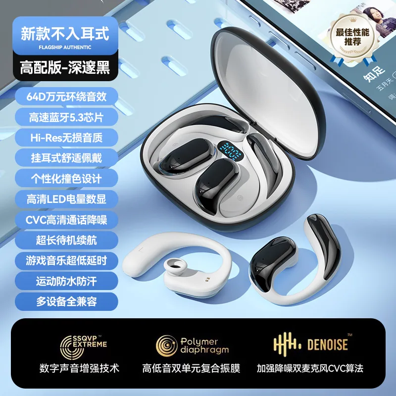 Cross-border hot M65 OWS in-ear Bluetooth headset wireless earhook long-term wear painless ultra-clear call gift