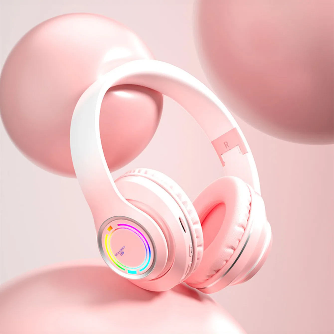 Cross border V3 new head-mounted sports LED light-emitting wireless bluetooth headset gaming headset wholesale 6