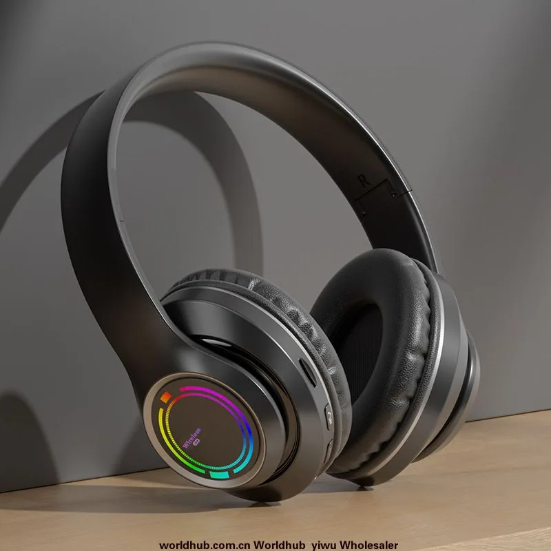 Cross border V3 new head-mounted sports LED light-emitting wireless bluetooth headset gaming headset wholesale