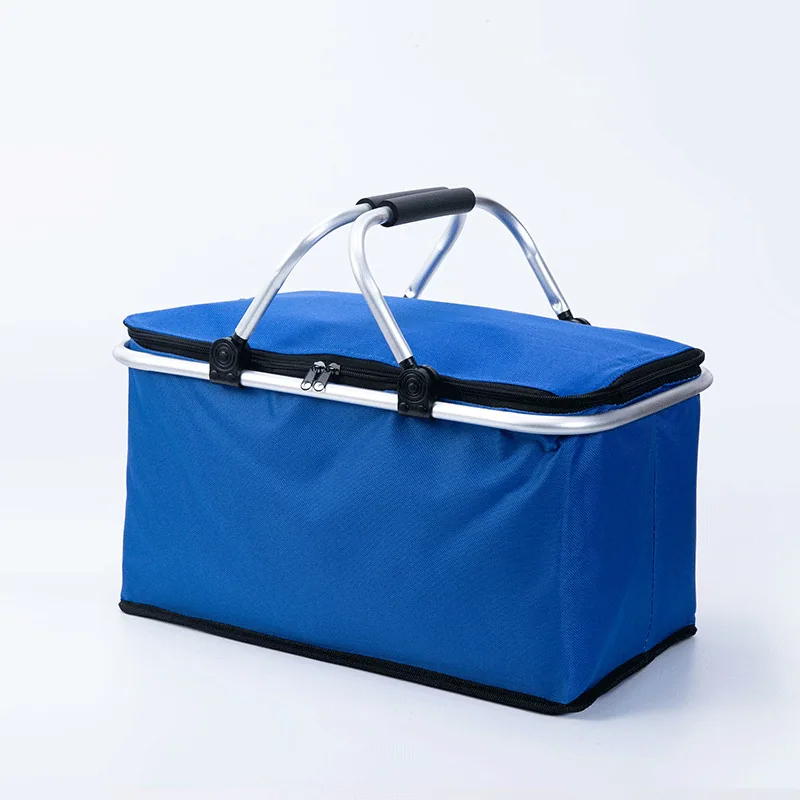 Amazon Insulated Picnic Basket Outdoor Foldable Takeaway Insulated Bag Delivery Fast Food Insulated Cold Insulated Hand Basket N 2