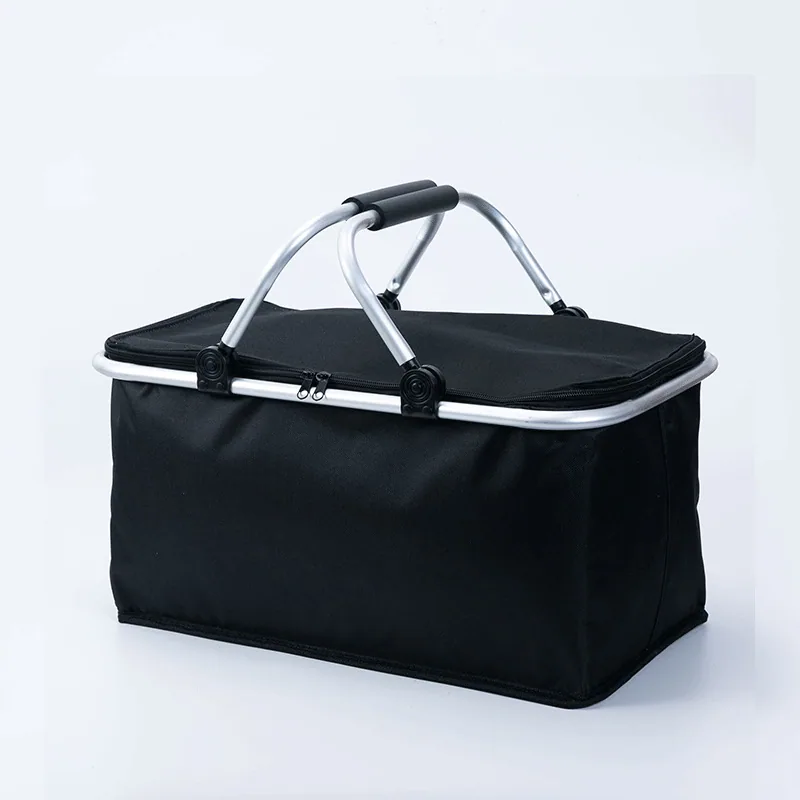 Amazon Insulated Picnic Basket Outdoor Foldable Takeaway Insulated Bag Delivery Fast Food Insulated Cold Insulated Hand Basket N 4