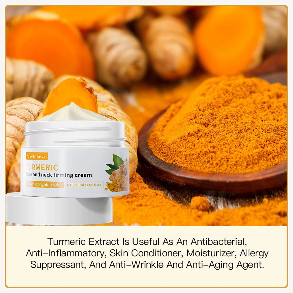 Cross-border hot products: Cross-border hot products: NivKaawi turmeric skin care cream, brightens skin tone, moisturizes and fa 5