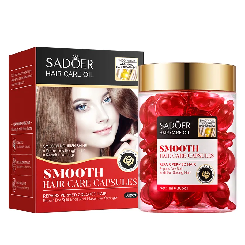 SADOER Morocco Argan Oil Rose Smoothing Hair Care Capsule Conditioner cross-border foreign trade wholesale