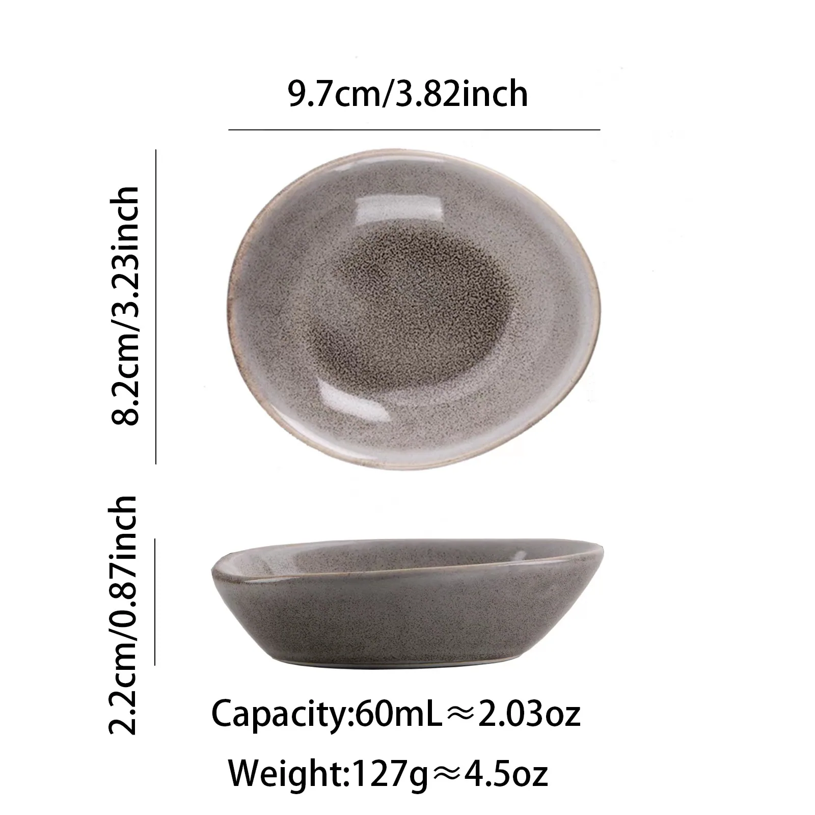 Vintage ceramic ware kiln a plate Hotel buffet fruit plate Western steak plate Special-shaped small bowl round plate