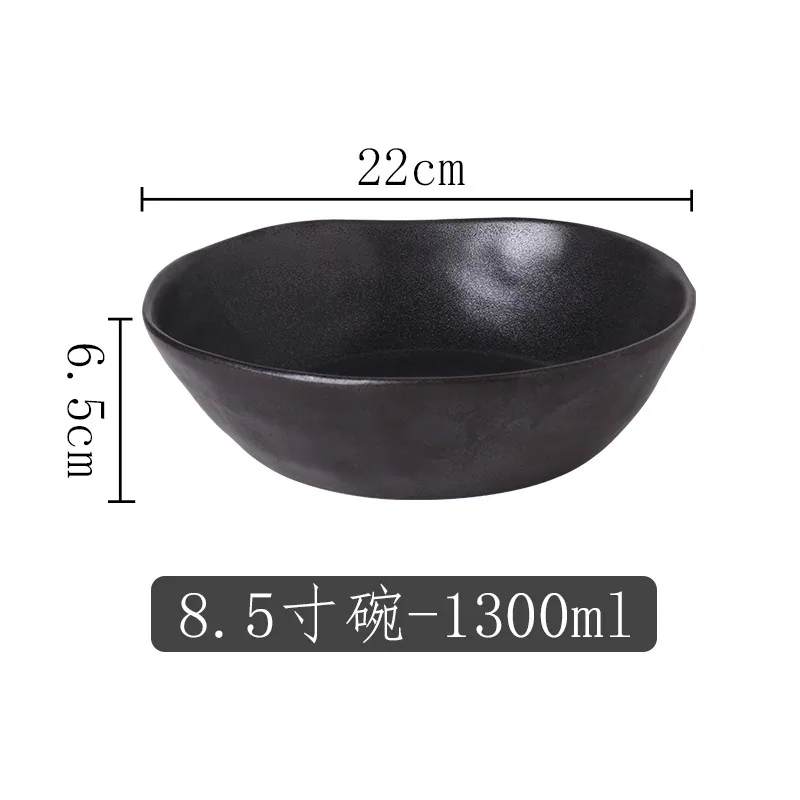 Vintage ceramic ware kiln a plate Hotel buffet fruit plate Western steak plate Special-shaped small bowl round plate 13