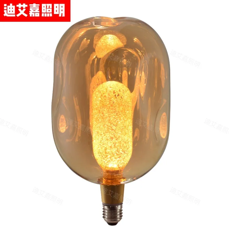 Big Bulb Glass Bulb in Bulb E27 Edison Vintage LED Bulb Detachable Bulb Ball in Ball Light 12