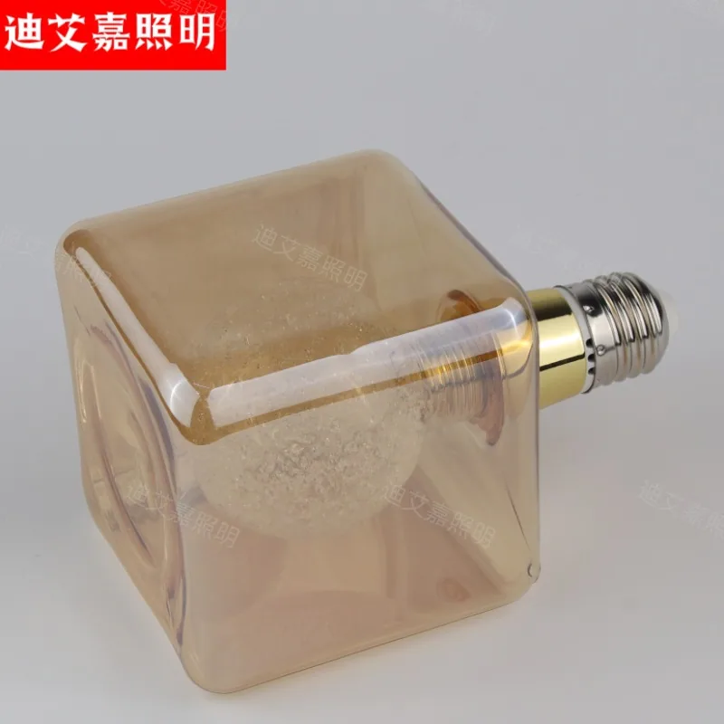 Square Bubble in Bulb E27 Edison Vintage LED Bulb Ball in Ball Bulb New light bulb 11