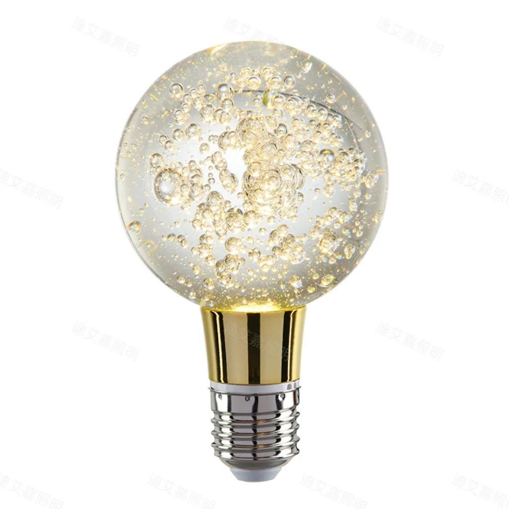New E27 Bulb Crystal Bulb Energy Saving Decorative Bubble Ball Light Creative Mood Light Simple Chandelier LED Bulb 10