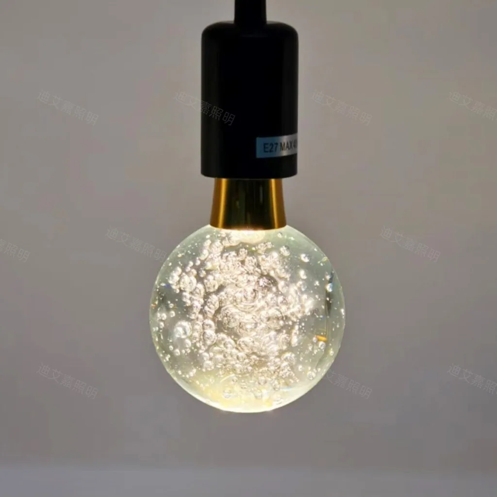 New E27 Bulb Crystal Bulb Energy Saving Decorative Bubble Ball Light Creative Mood Light Simple Chandelier LED Bulb 7