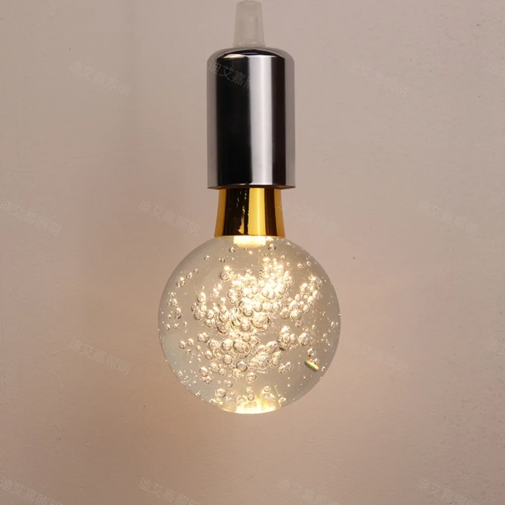 New E27 Bulb Crystal Bulb Energy Saving Decorative Bubble Ball Light Creative Mood Light Simple Chandelier LED Bulb 5