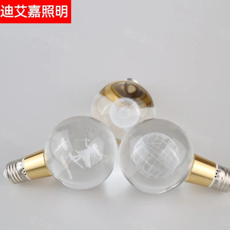 newbulb crystal bulb led light saving decorative led engraving dolphin bulb E27 bulb 3D bulb new 14