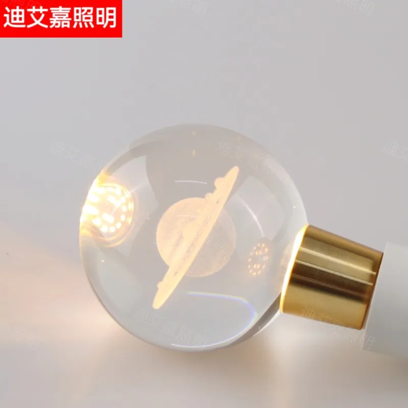 Crystal bulb crystal 3D printing bulb led energy-saving bulb e27 bulb home decorative bulb new model 14