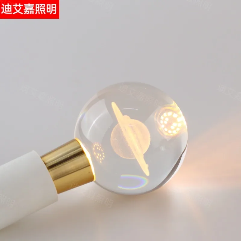หลอดไฟ หลอดไฟคริสตัล ไฟ LED ประหยัดพลังงาน ตกแต่งหรูหรา ไฟ LED ป้องกันดวงตา หลอดไฟ E27 หลอดไฟคริสตัลแกะสลัก 3 มิติ 10