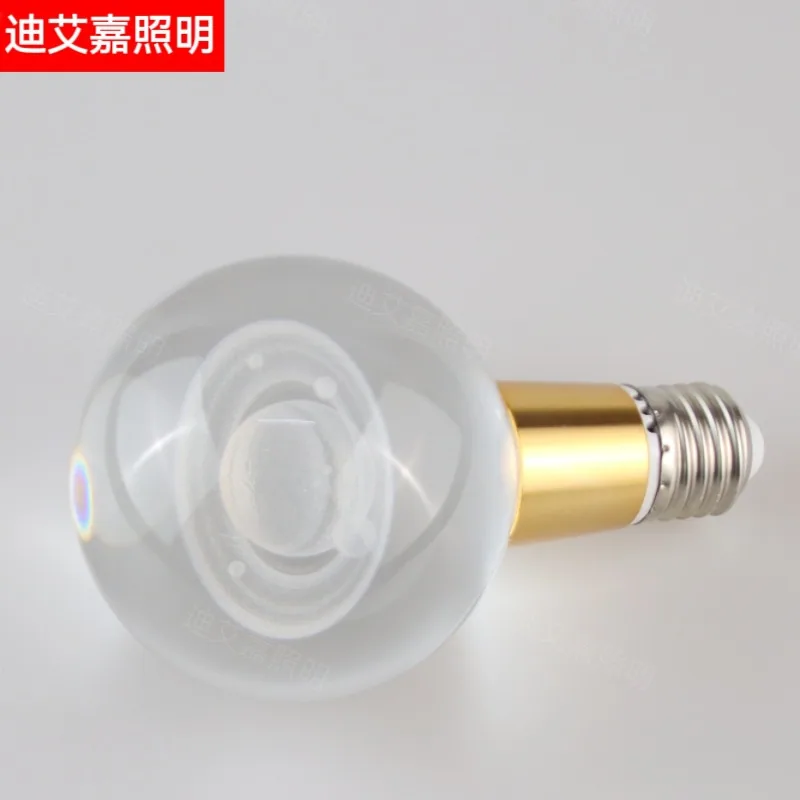 bulb crystal bulb led energy-saving light luxury decoration led eye protection e27 lamp bulb 3D carved crystal bulb