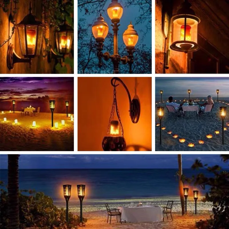 E14 Candle Flame Bulb Tail Pull Tail Flashing Flame Dynamic Atmosphere Decorative Bulb LED Flame Bulb LED Light 7
