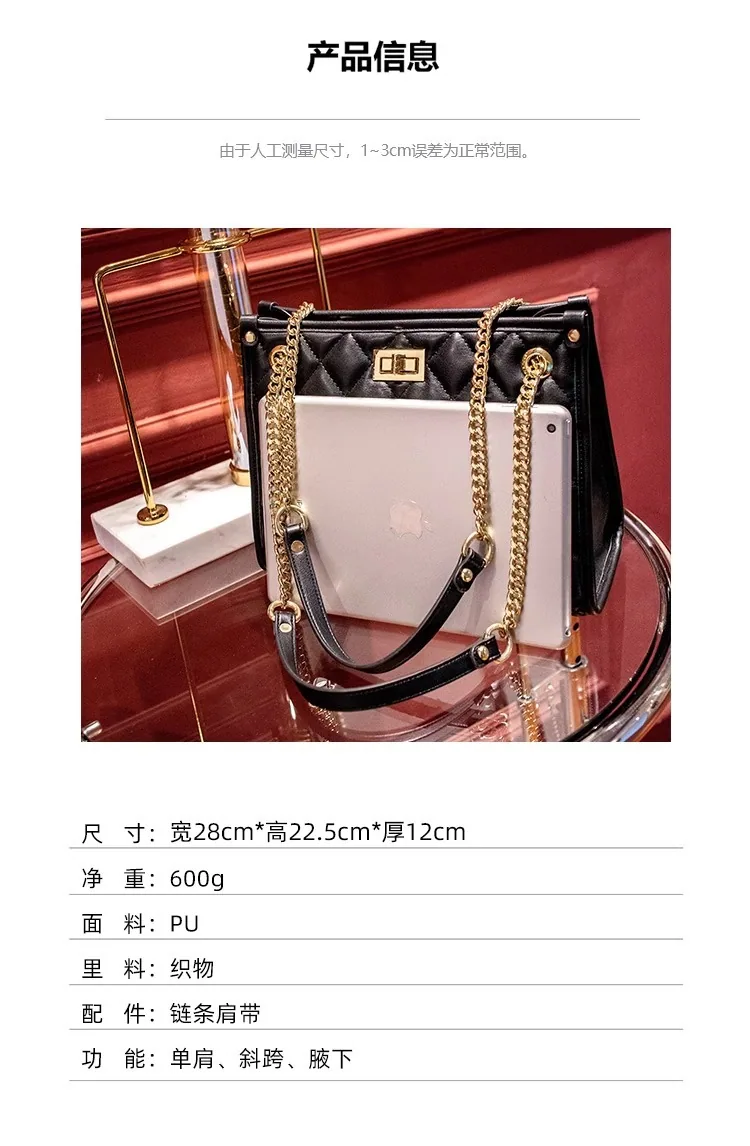 Fashionable casual large-capacity tote bag womens new 2024 large bag high-end niche commuter bag tide shoulder bag 13