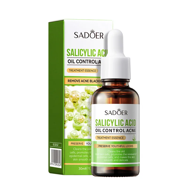 SADOER Salicylic Acid essence Liquid package appearance display, oil control, acne removal and repair, fade acne marks and sh