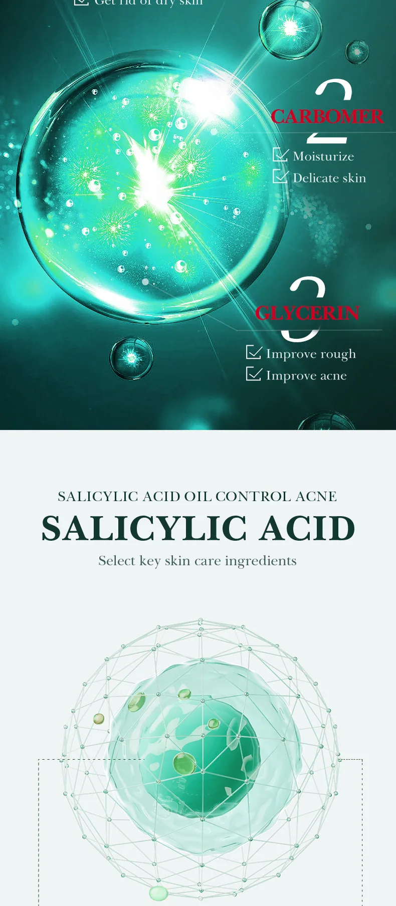 SADOER Salicylic Acid Acne Removing essence has a real shooting effect. It can control oil, repair pores, and seal facial and
