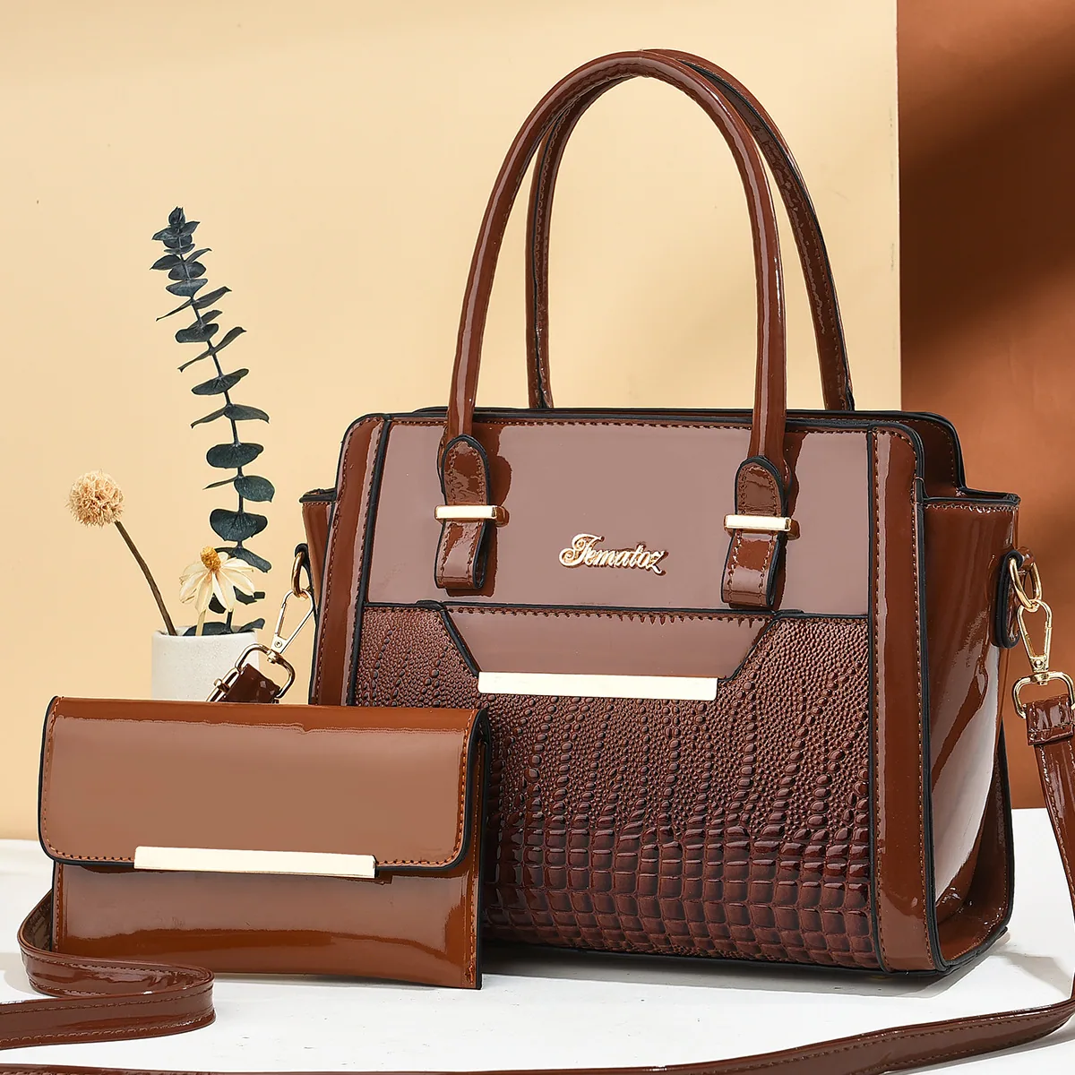 กระเป๋าสตรีกระเป๋าถือความจุขนาดใหญ่กระเป๋าสตรีใหม่กระเป๋าสตรี Texture กระเป๋าสะพายแม่กระเป๋าชิ้นเดียวขายส่ง 4