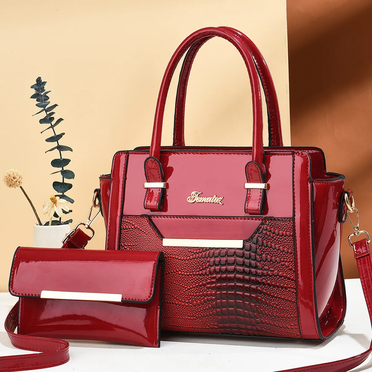 กระเป๋าสตรีกระเป๋าถือความจุขนาดใหญ่กระเป๋าสตรีใหม่กระเป๋าสตรี Texture กระเป๋าสะพายแม่กระเป๋าชิ้นเดียวขายส่ง 5