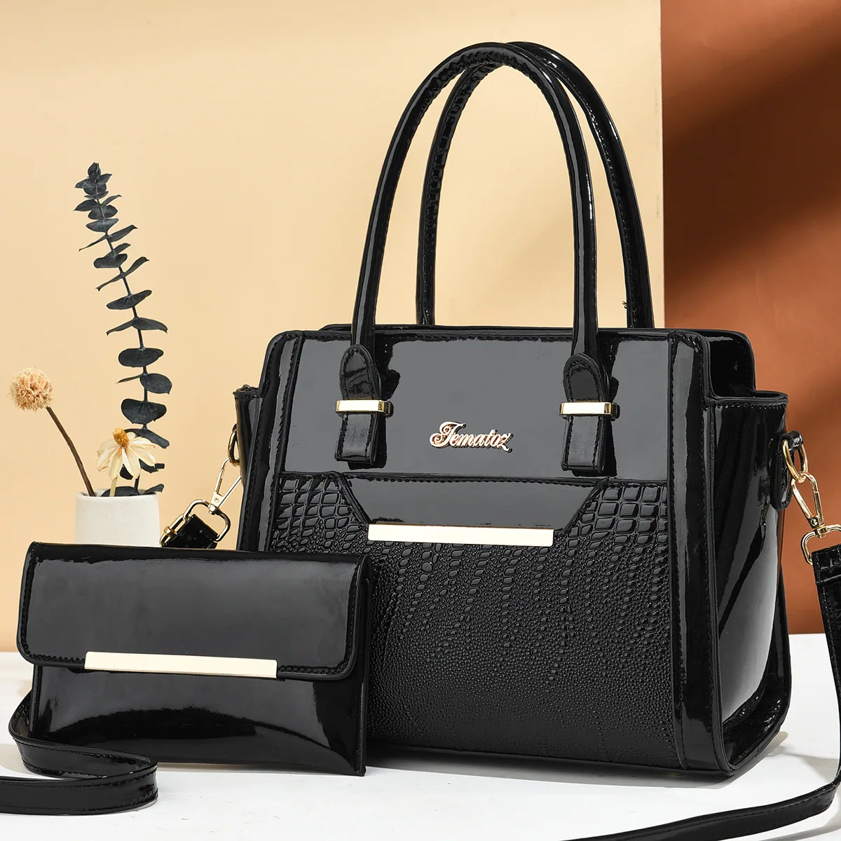 กระเป๋าสตรีกระเป๋าถือความจุขนาดใหญ่กระเป๋าสตรีใหม่กระเป๋าสตรี Texture กระเป๋าสะพายแม่กระเป๋าชิ้นเดียวขายส่ง