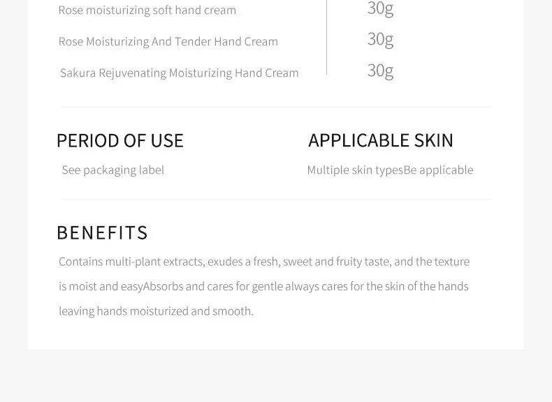 SADOER Avocado Hand Cream is applied to the hands for a refreshing and non greasy absorption