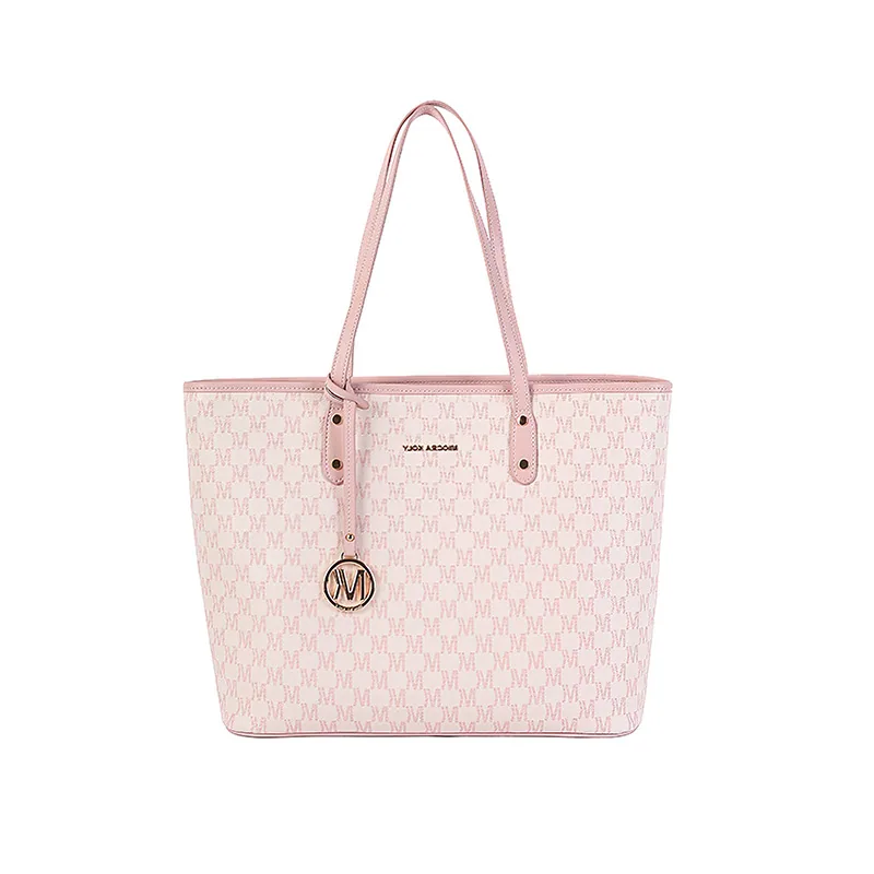 womens bag foreign trade hot one piece of shipping 2024 new large-capacity pink shoulder tote bag