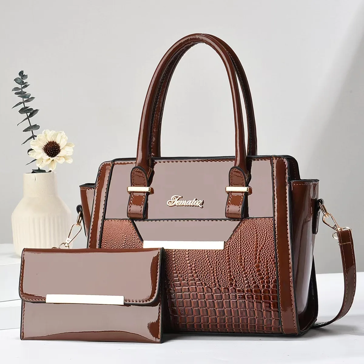 Womens Bag, Large Capacity Handbag, Womens Bag, New Ladys Bag, Textured One-Shoulder, Big Bag, Mom Bag 6