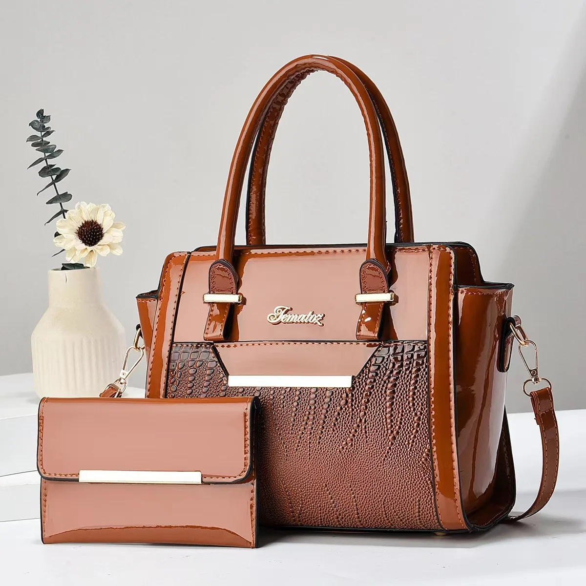 Womens Bag, Large Capacity Handbag, Womens Bag, New Ladys Bag, Textured One-Shoulder, Big Bag, Mom Bag 4