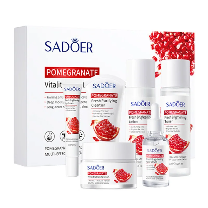SADOER Pomegranate Skin Care Set Multiple Optional Cleansing facial mask Combination Cross border Export Style Difference